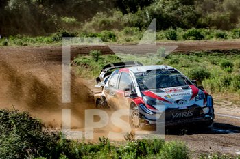 2018-06-10 - Jari-Mattii Latvala e il navigatore Mikka Anttila su Toyota Yaris WRC al crossodromo della PS10 - RALLY ITALIA SARDEGNA WRC - RALLY - MOTORS